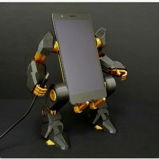 机器人手机支架3D打印模型