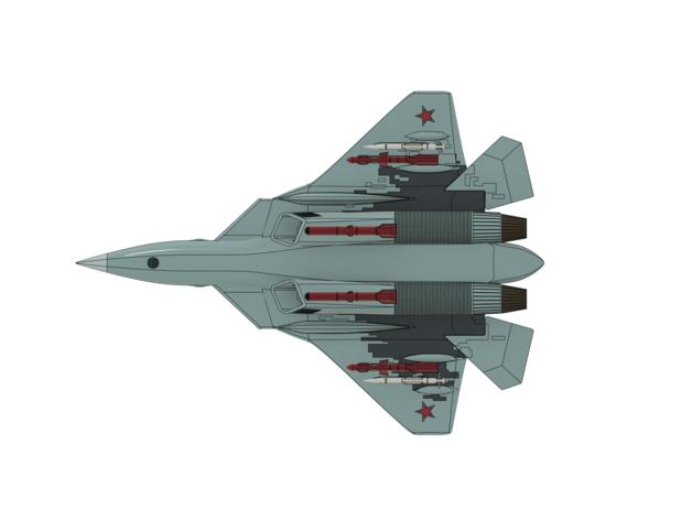 苏霍伊 Su-57战机3D打印模型