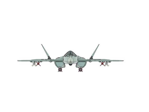苏霍伊 Su-57战机3D打印模型