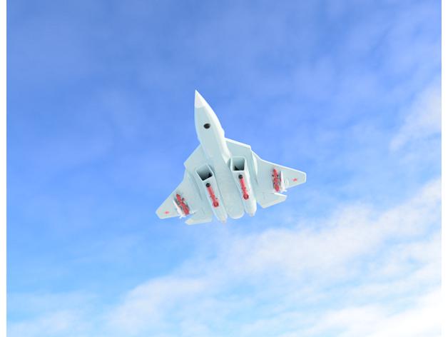 苏霍伊 Su-57战机3D打印模型