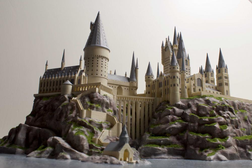 霍格沃茨城堡  带地型  分件超多3D打印模型