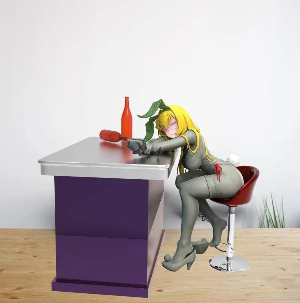 Fate 斯卡哈 醉兔女郎版3D打印模型