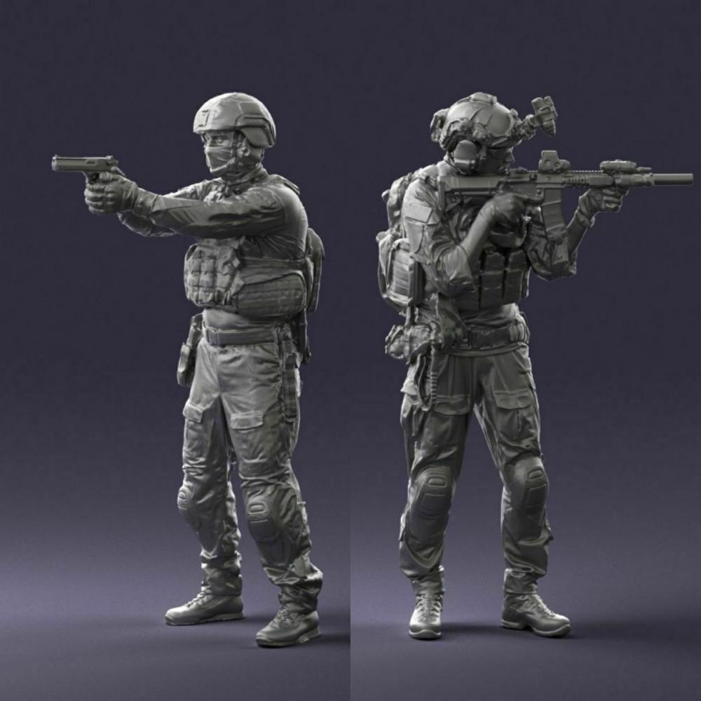 特种兵 军人 美军3D打印模型