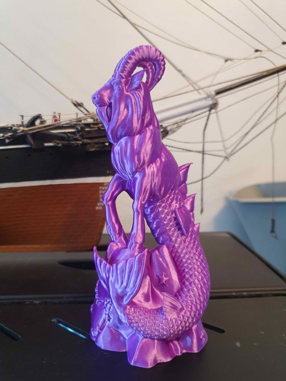 摩羯座雕像3D打印模型