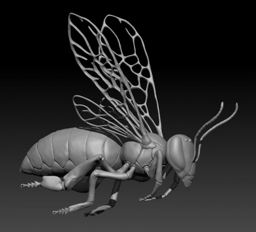 蜜蜂3D打印模型