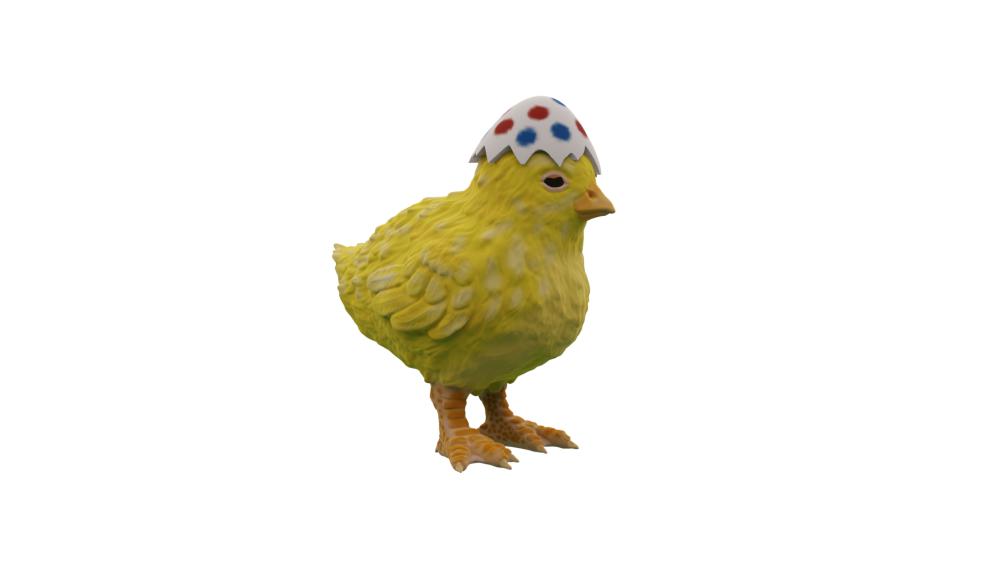 复活节小鸡3D打印模型