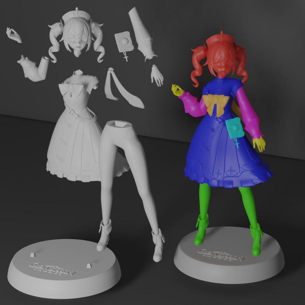 原神 芭芭拉3D打印模型