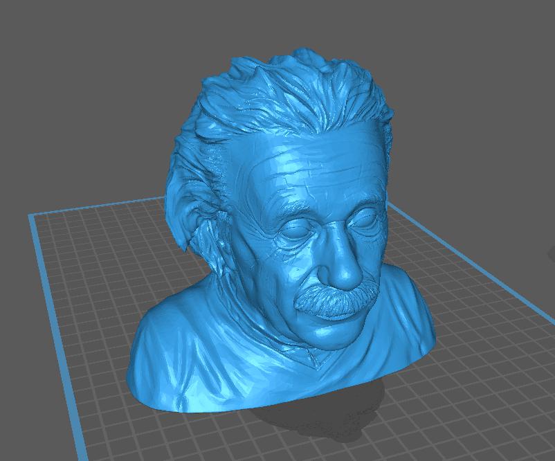 爱因斯坦头像3D打印模型