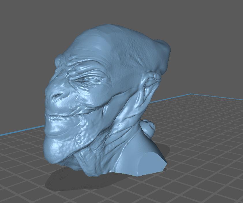 外星人头像3D打印模型