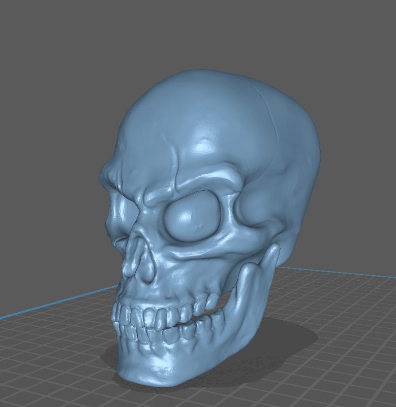 高精度骷髅头3D打印模型