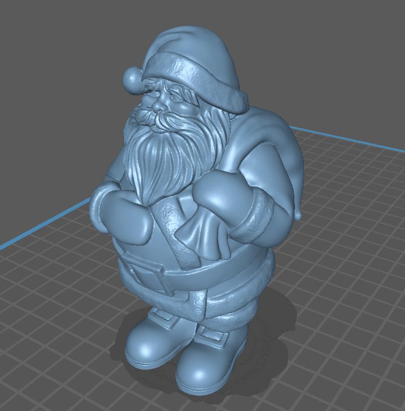 高精度_圣诞老人3D打印模型