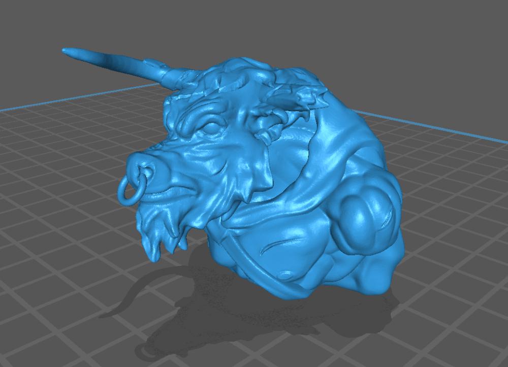 牛头3D打印模型