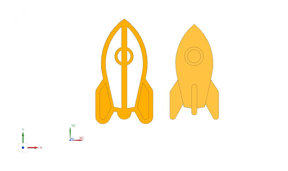 烘焙模具火箭3D打印模型