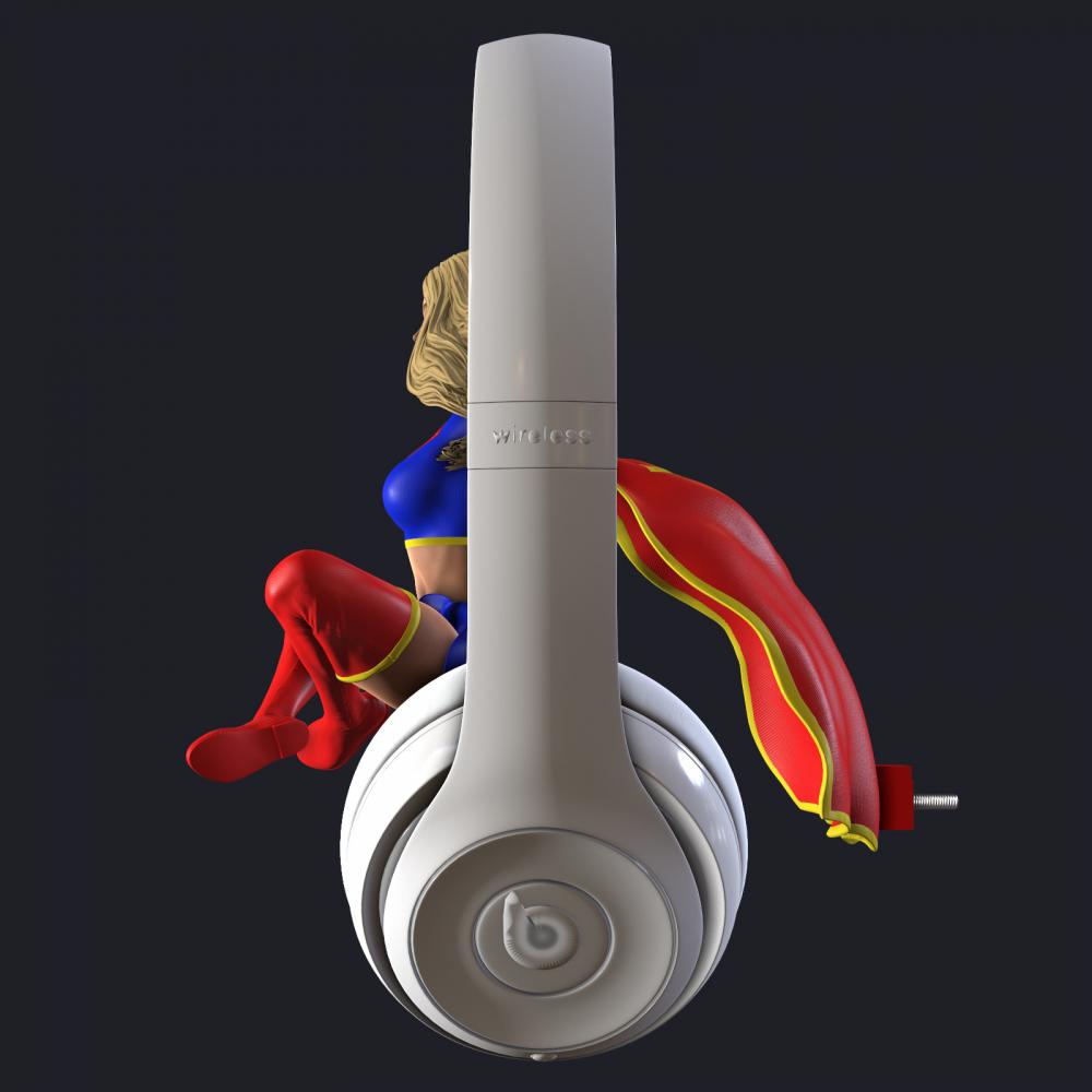 女超人耳机3D打印模型