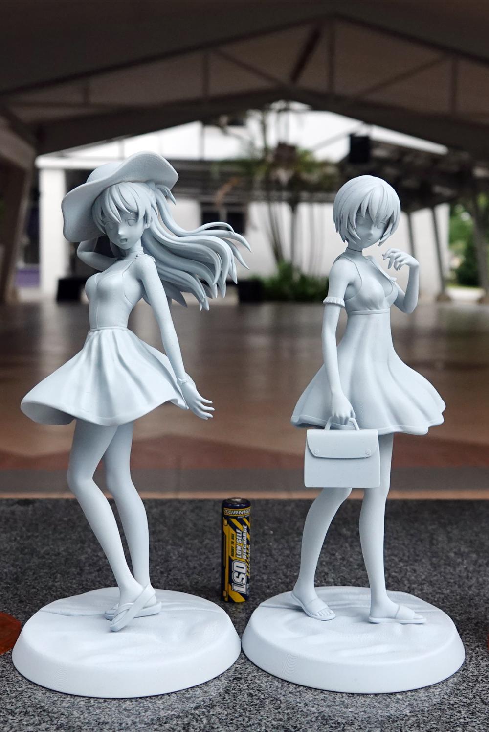新世纪福音战士 明日香和绫波丽3D打印模型