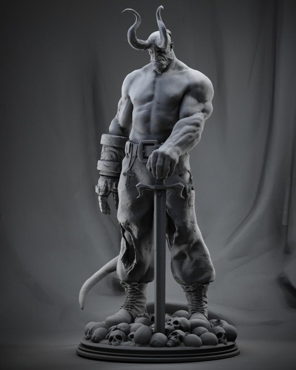 地狱男爵 高精3D打印模型