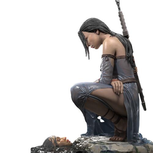 湖畔女战士3D打印模型