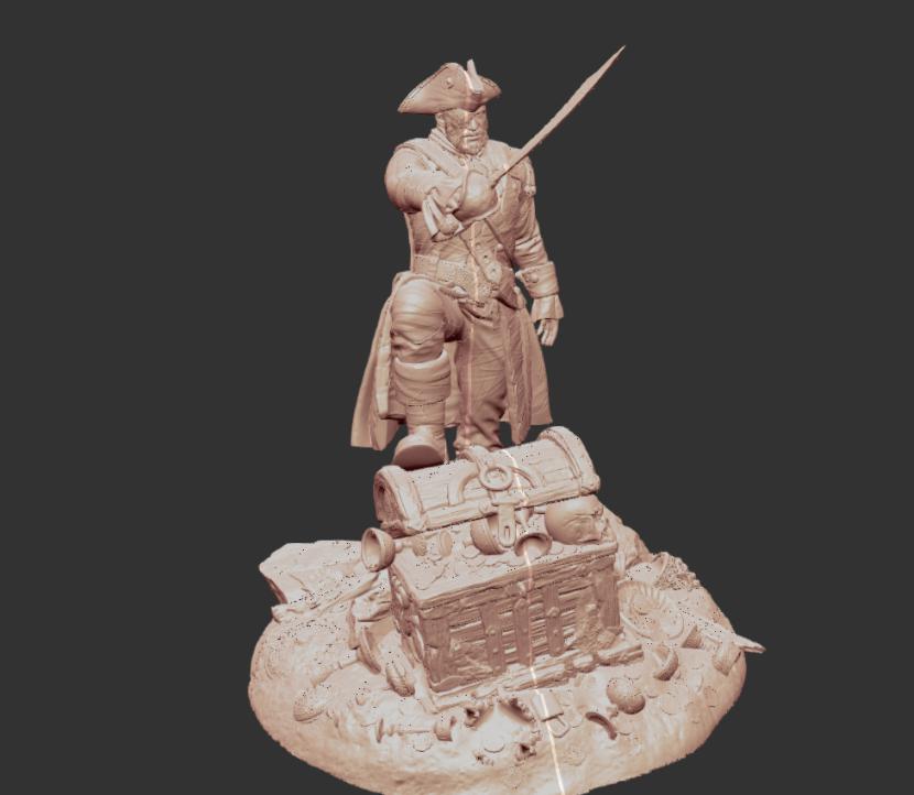 加勒比海盗 提亚·朵玛3D打印模型