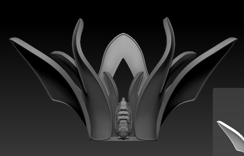 二郞神/杨戬---发冠3D打印模型