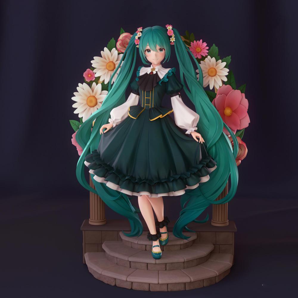 初音未来3D打印模型