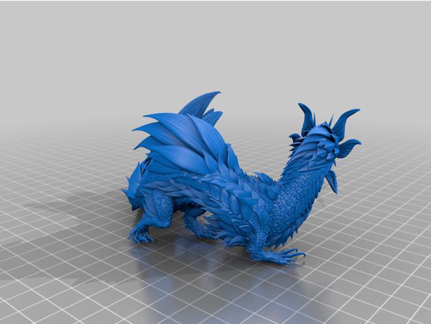 怪物猎人---泡狐龙3D打印模型