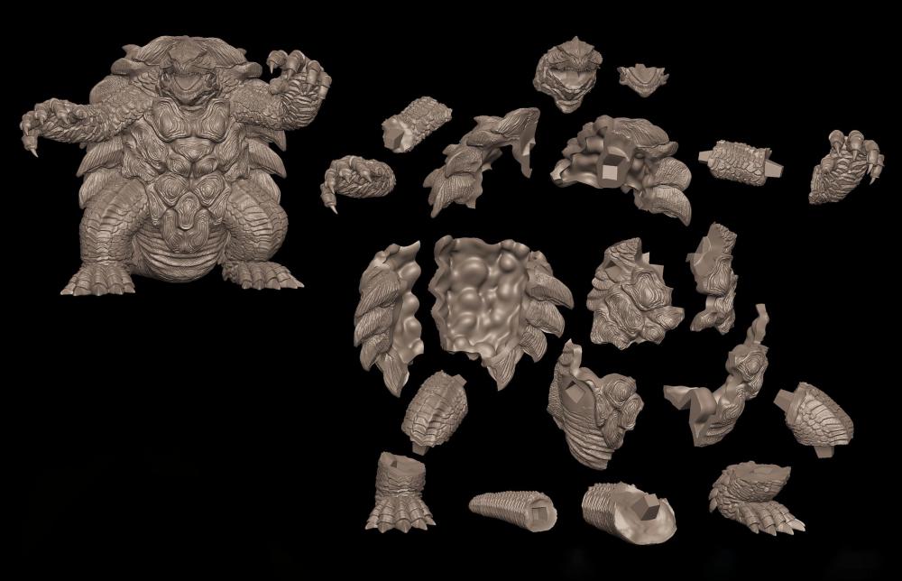 加美拉 怪兽3D打印模型