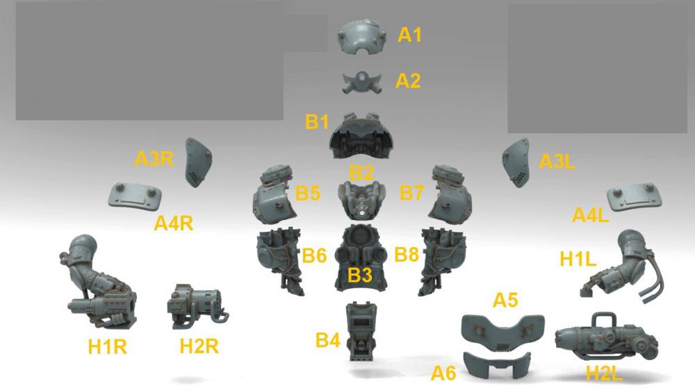 蒸气庞克-机器人3D打印模型