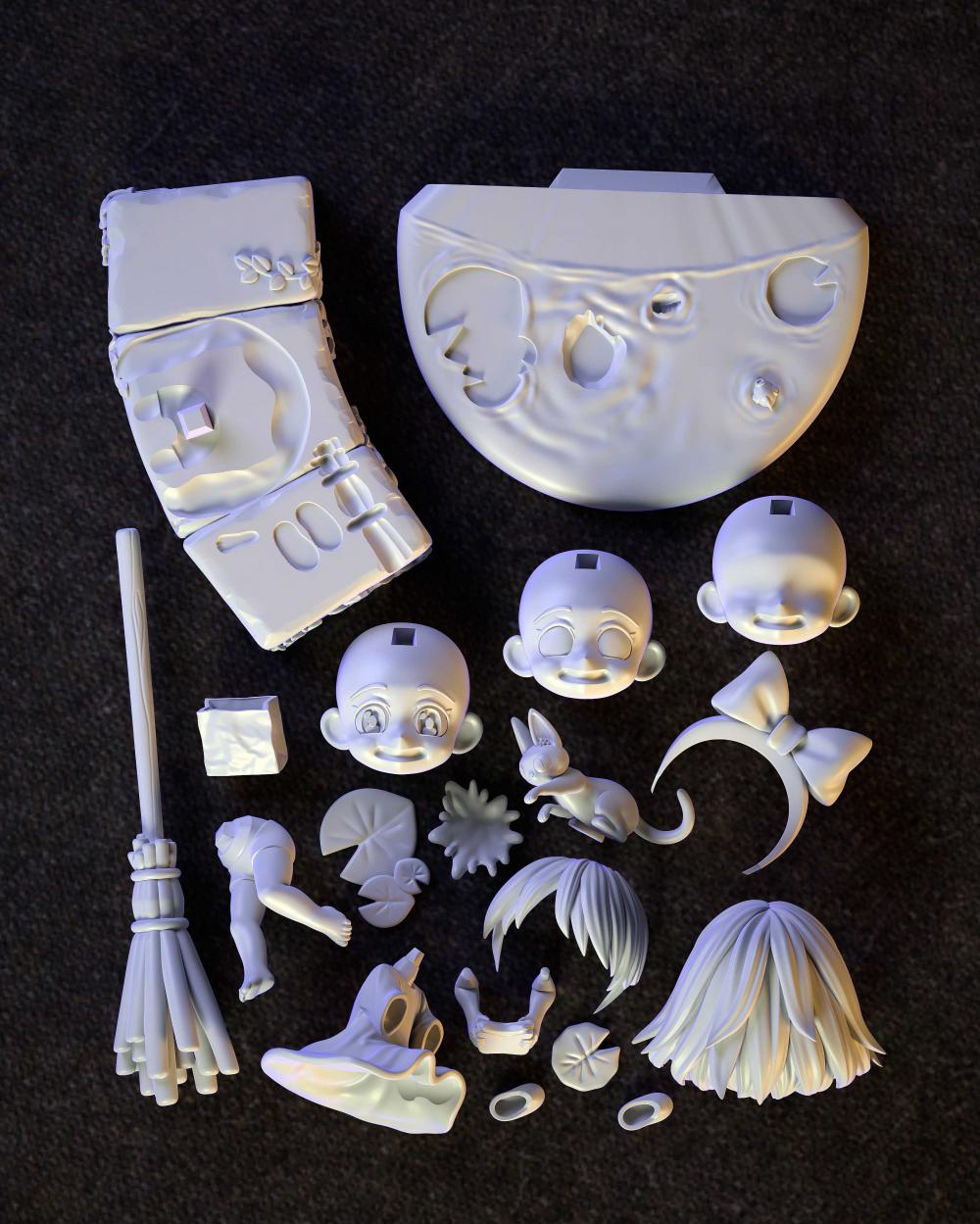《魔女宅急便》 琪琪 Q版3D打印模型