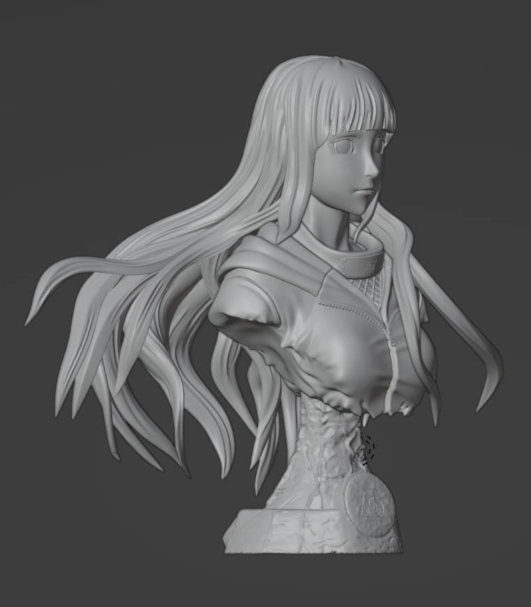 日向雏田 胸雕3D打印模型