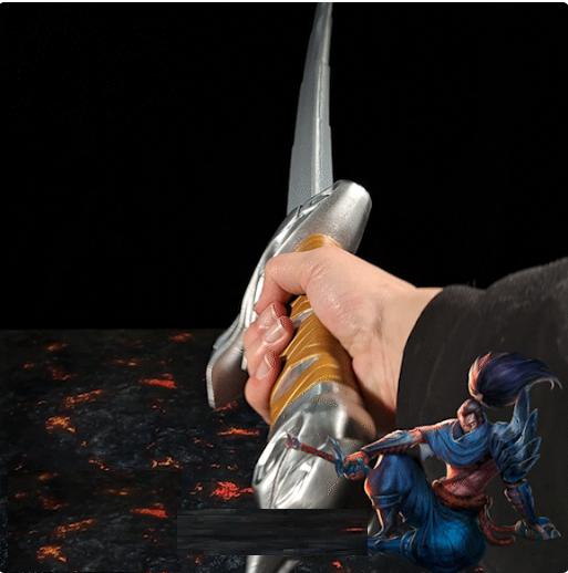 英雄联盟亚索伸缩剑3D打印模型