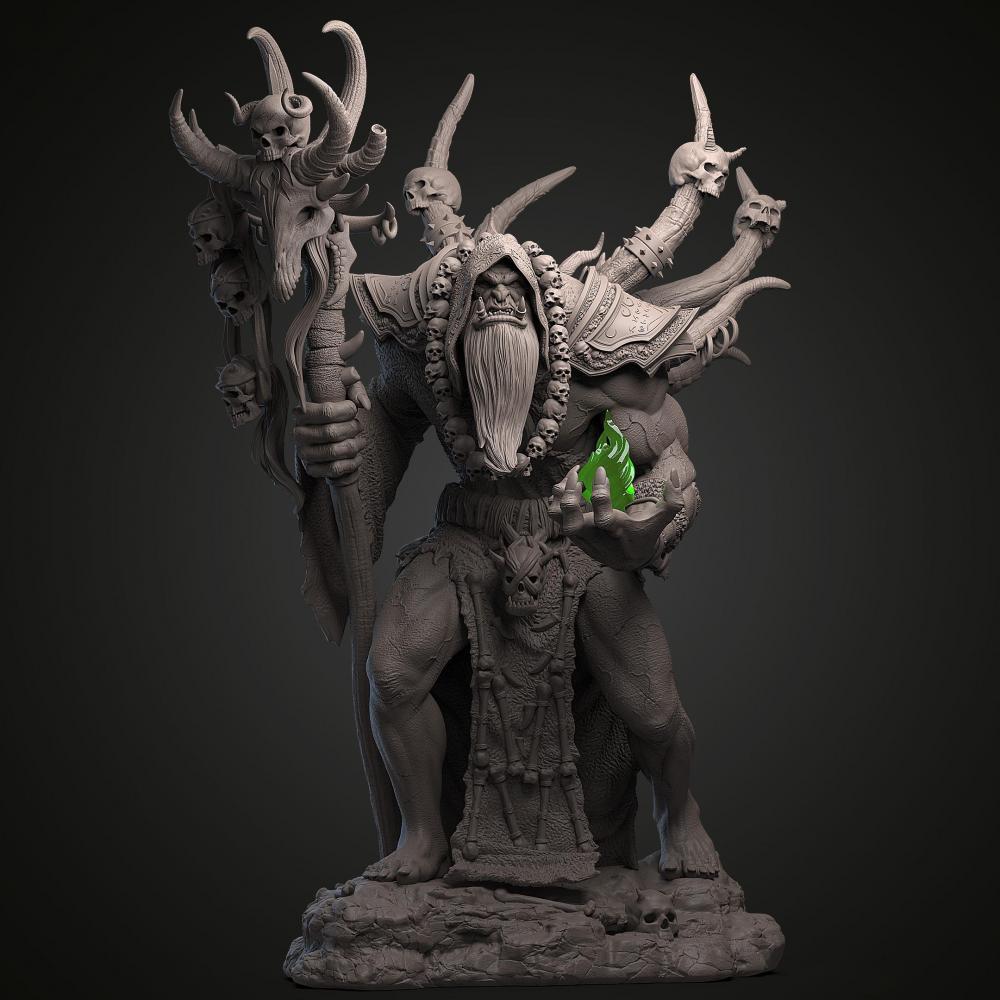 魔兽世界 古尔丹3D打印模型