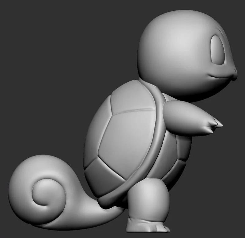 杰尼龟 宝可梦3D打印模型