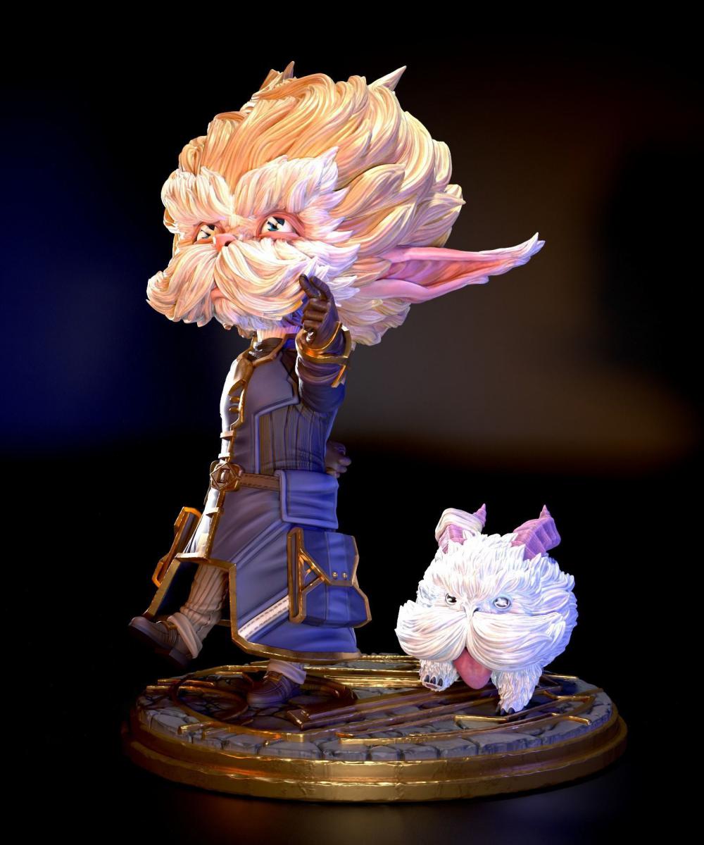 LOL 英雄联盟 黑默丁格3D打印模型