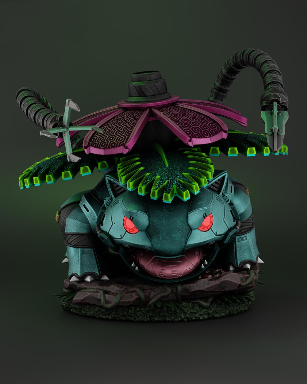 机甲妙蛙种子3D打印模型