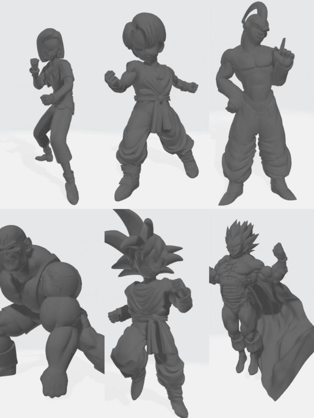 龙珠 微缩模型  合集3D打印模型