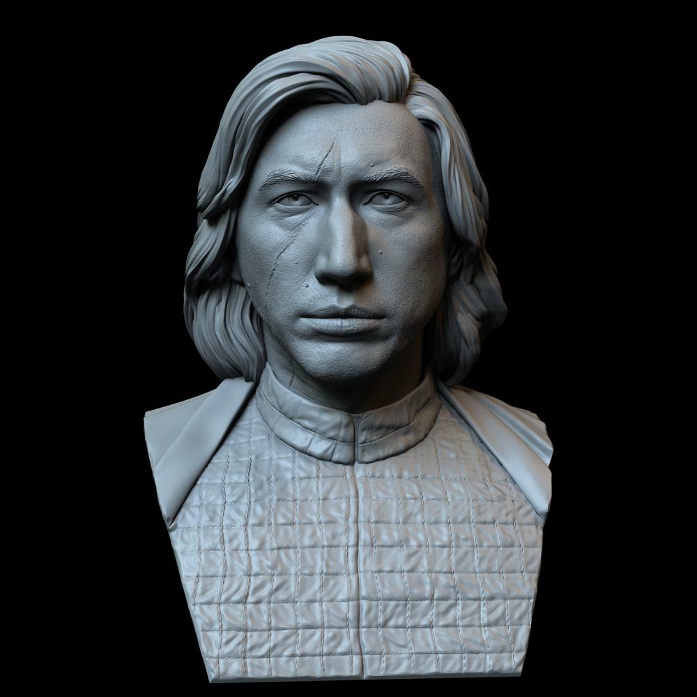 《星球大战》凯洛·伦 胸雕3D打印模型