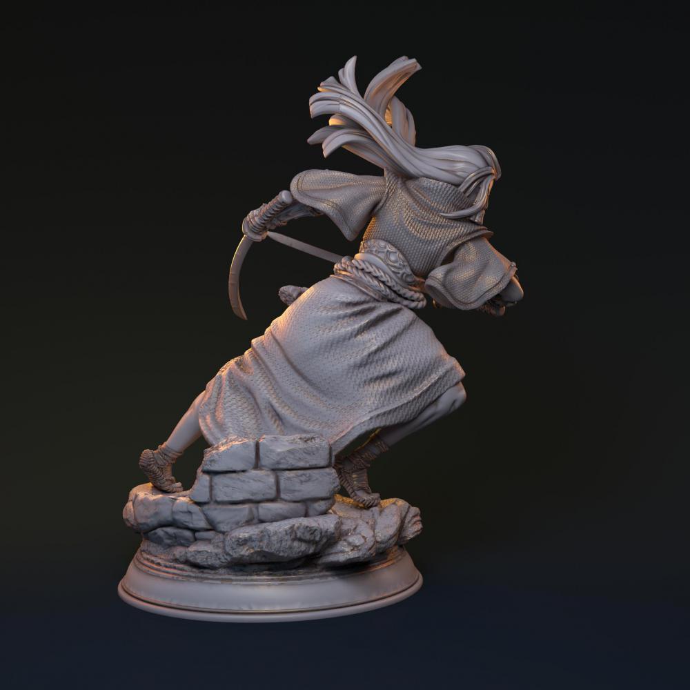 斩击的女武神3D打印模型
