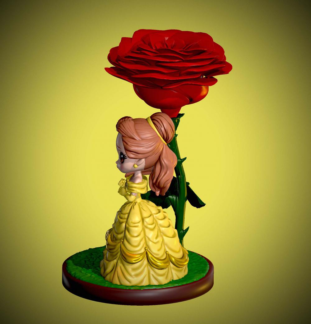 贝儿公主 迪士尼3D打印模型