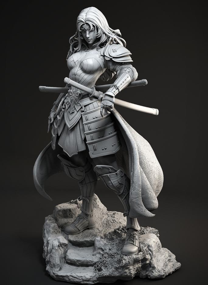 神奇女侠  武士3D打印模型