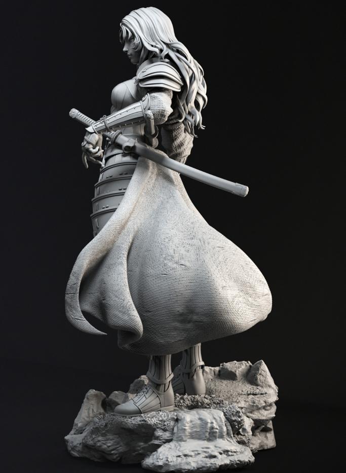 神奇女侠  武士3D打印模型