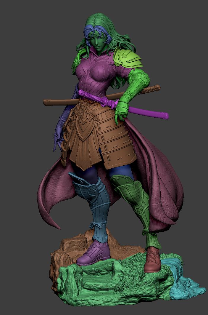 神奇女侠  武士3D打印模型