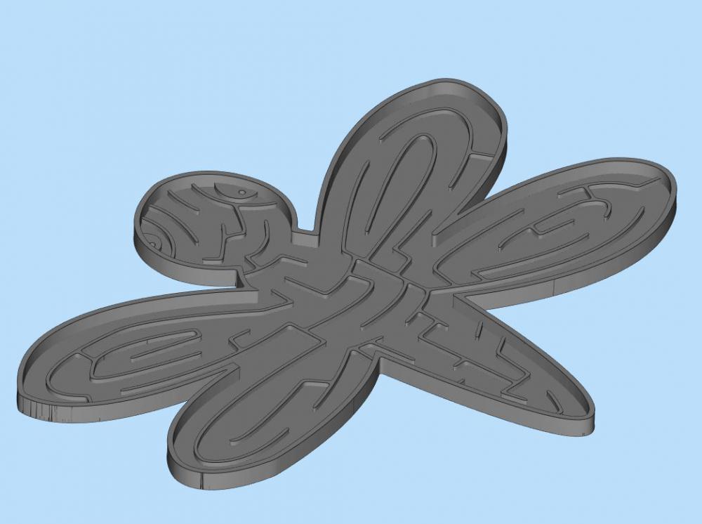 蜻蜓弹珠迷宫 （玩具004）3D打印模型
