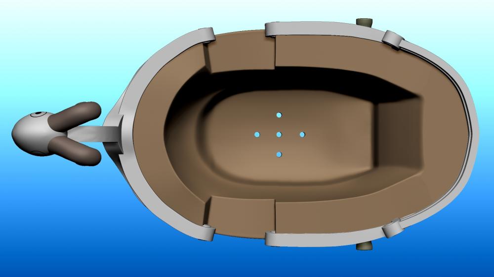 梅里号  花盆3D打印模型