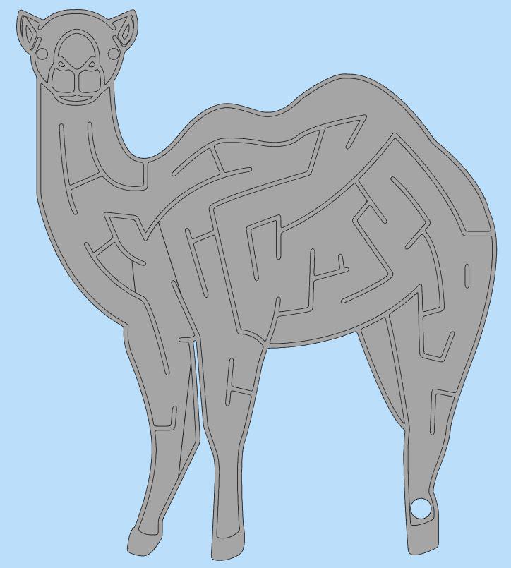 骆驼弹珠迷宫 （玩具008）3D打印模型