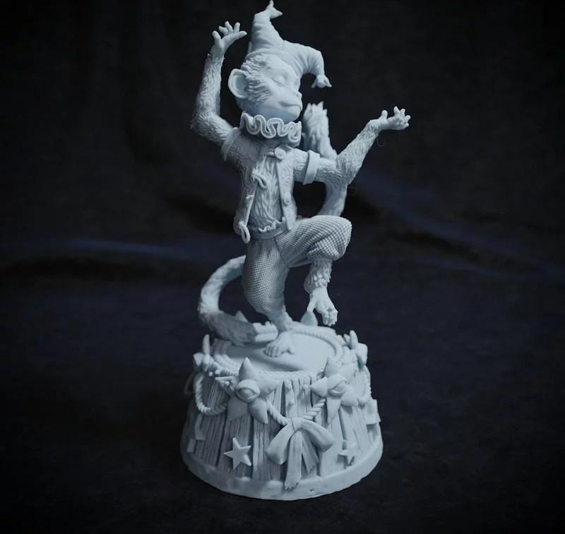 跳舞的猴子3D打印模型