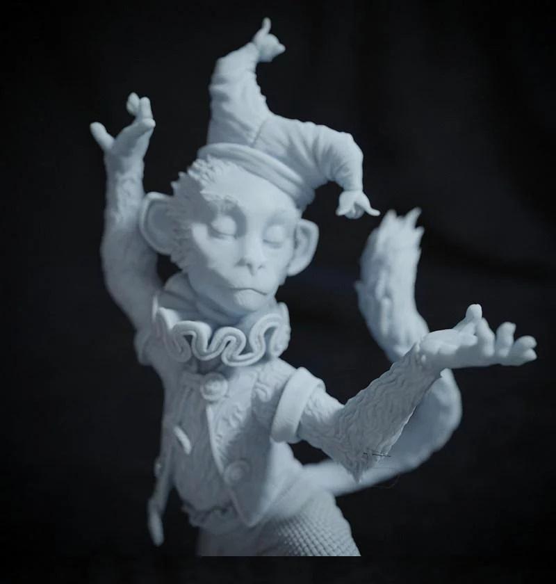 跳舞的猴子3D打印模型