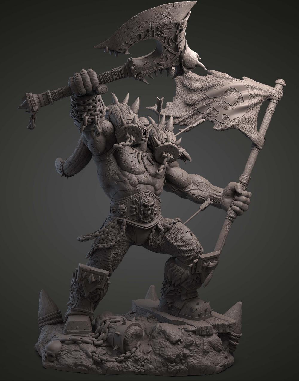 加尔鲁什·地狱咆哮3D打印模型