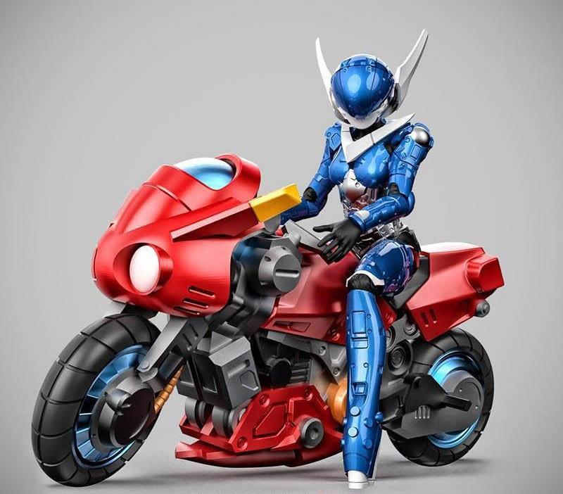 泡泡糖危机 普莉丝 战士飞刀和摩托车3D打印模型
