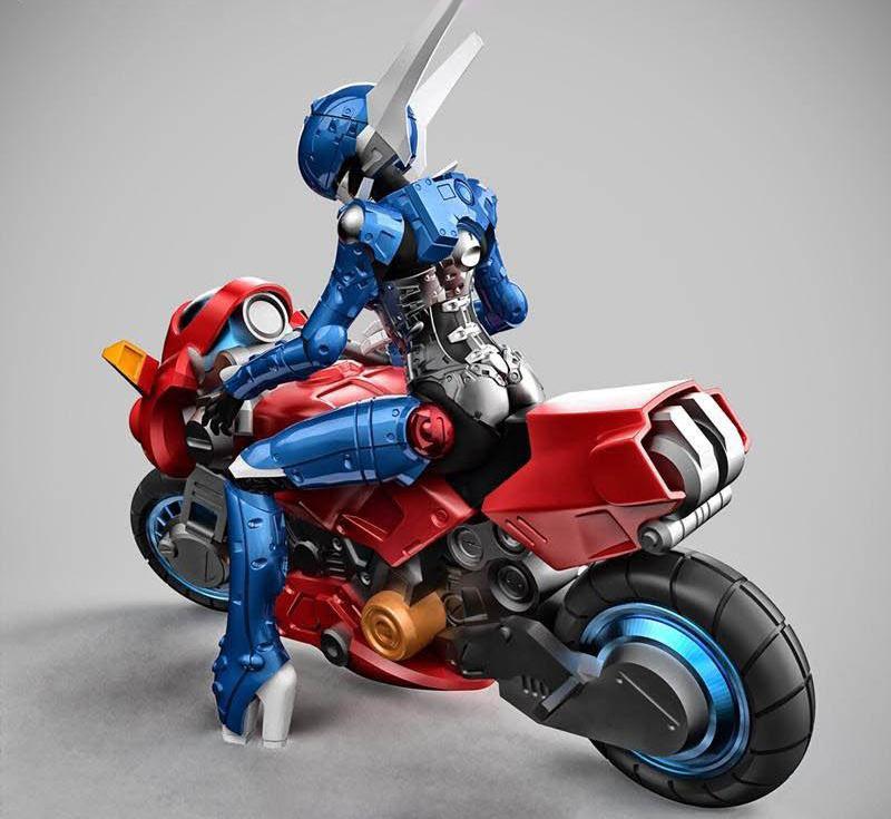 泡泡糖危机 普莉丝 战士飞刀和摩托车3D打印模型