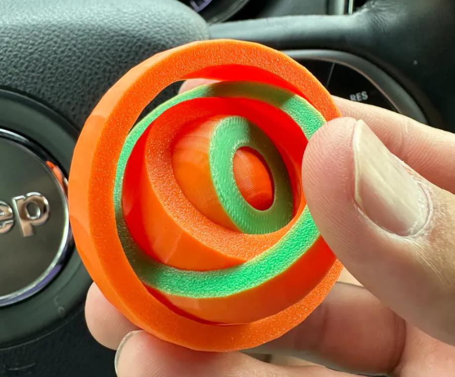 指尖玩具解压旋转环3D打印模型